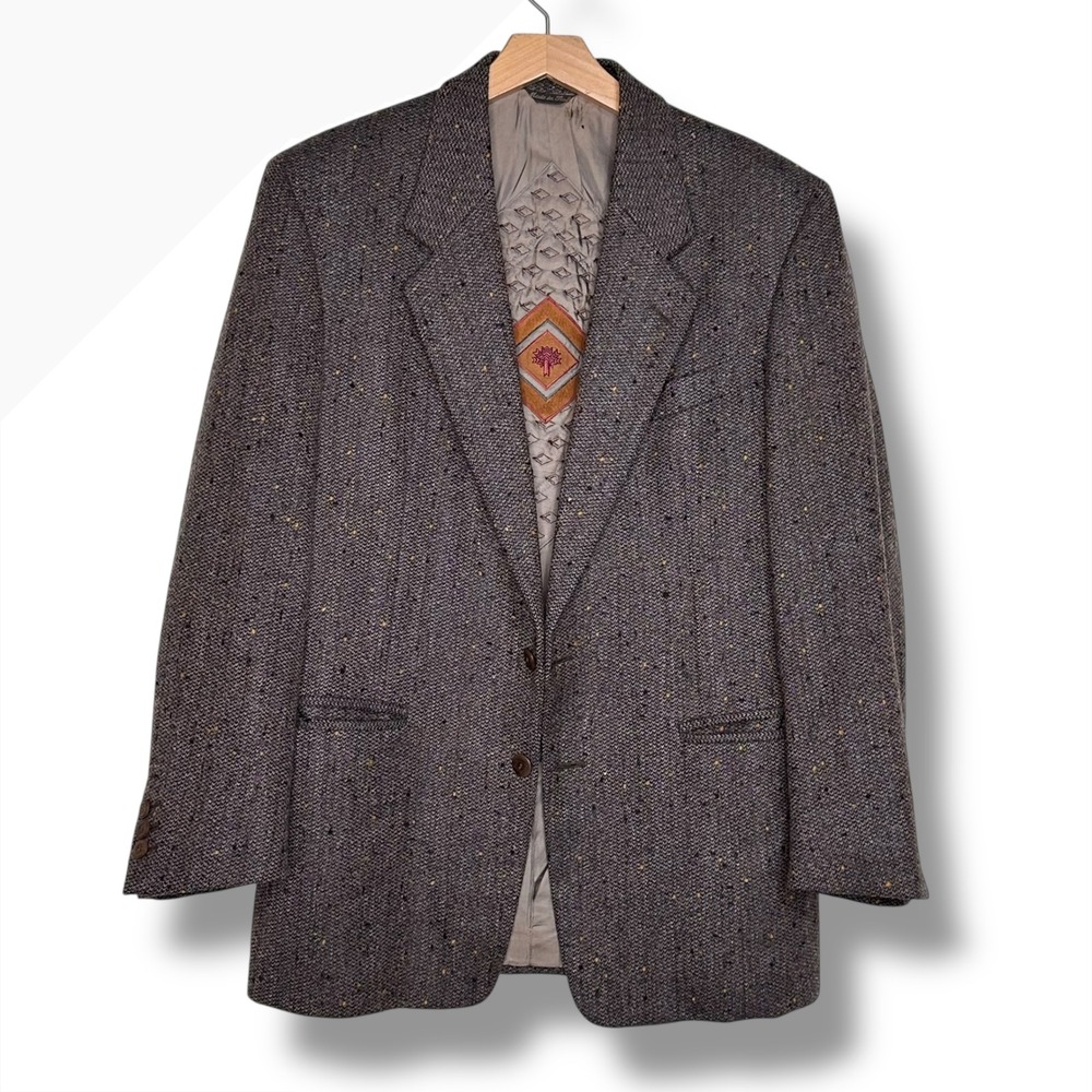 Pal Zileri Made In Italy Virgin Wool Tweed Blazer Sport Coat Jacket Mens S\M
